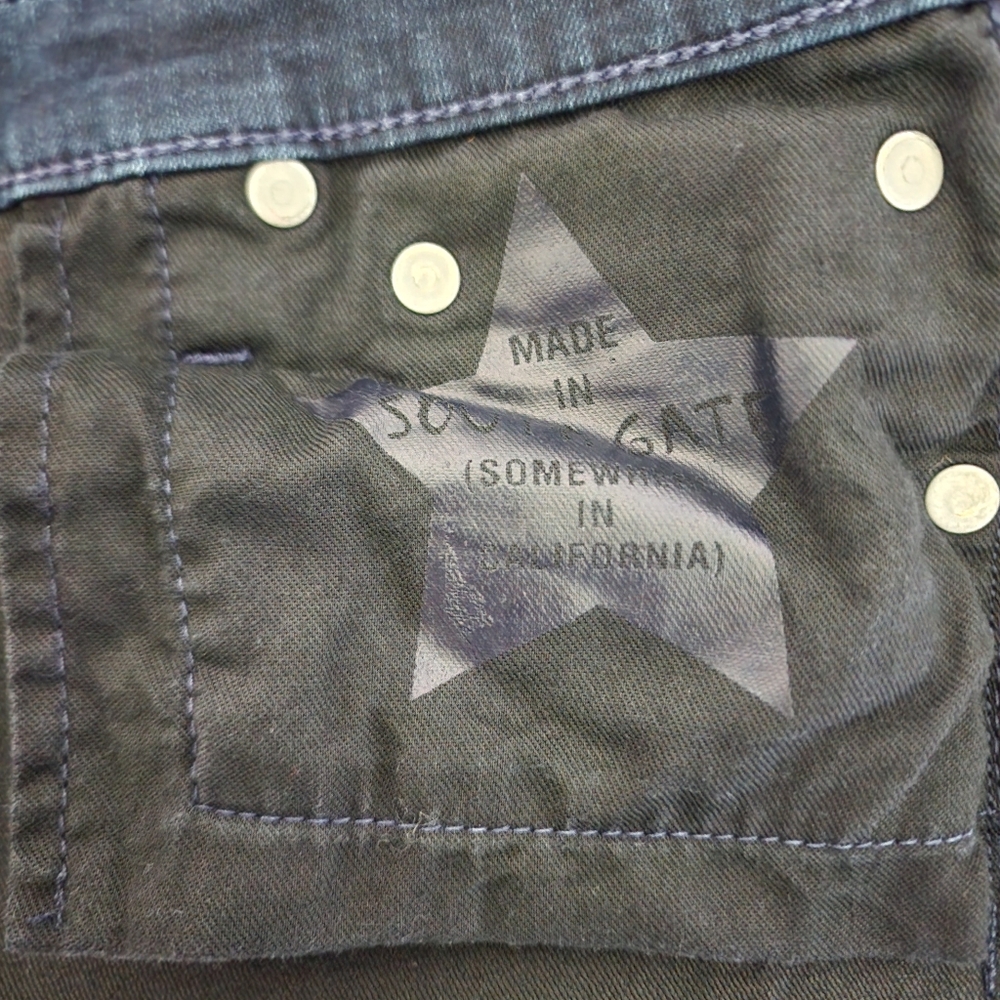 AG The Legging Dark Blue Solid Wash Slim Straight Jeans Size 30R - Picture 5 of 10